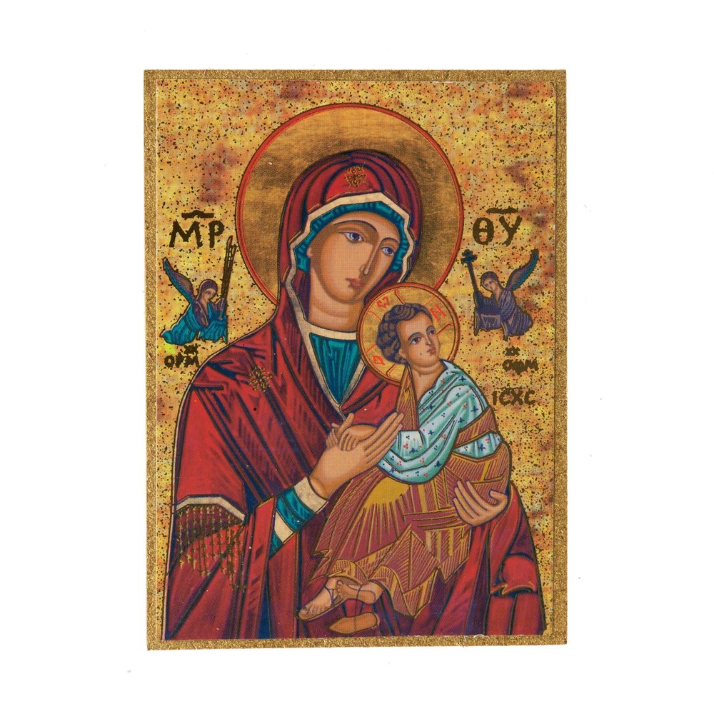 Our Lady of Perpetual Help Italian Miniature Icon
