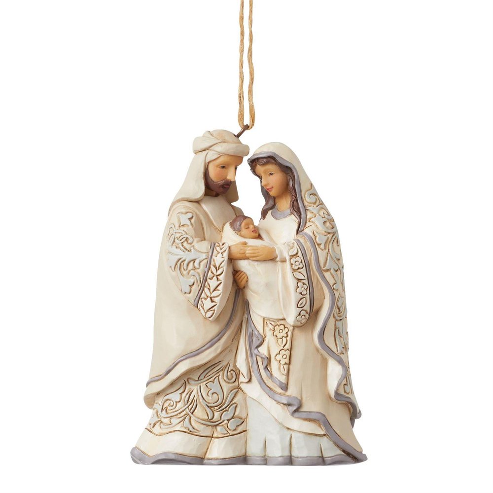 Jim Shore Woodland Holy Family Ornament - 4.25"