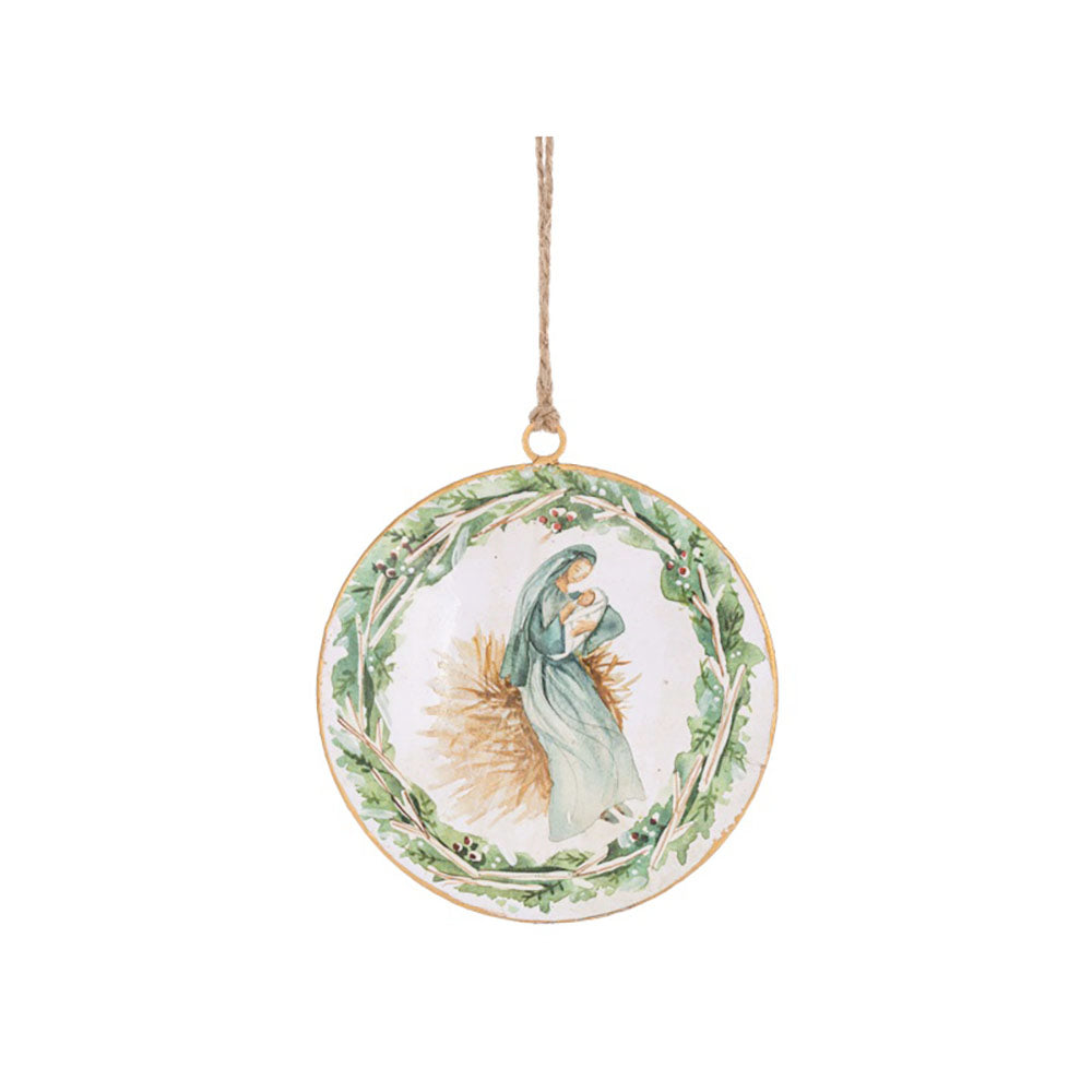 Watercolor Nativity Scene Ornaments - Set of 3