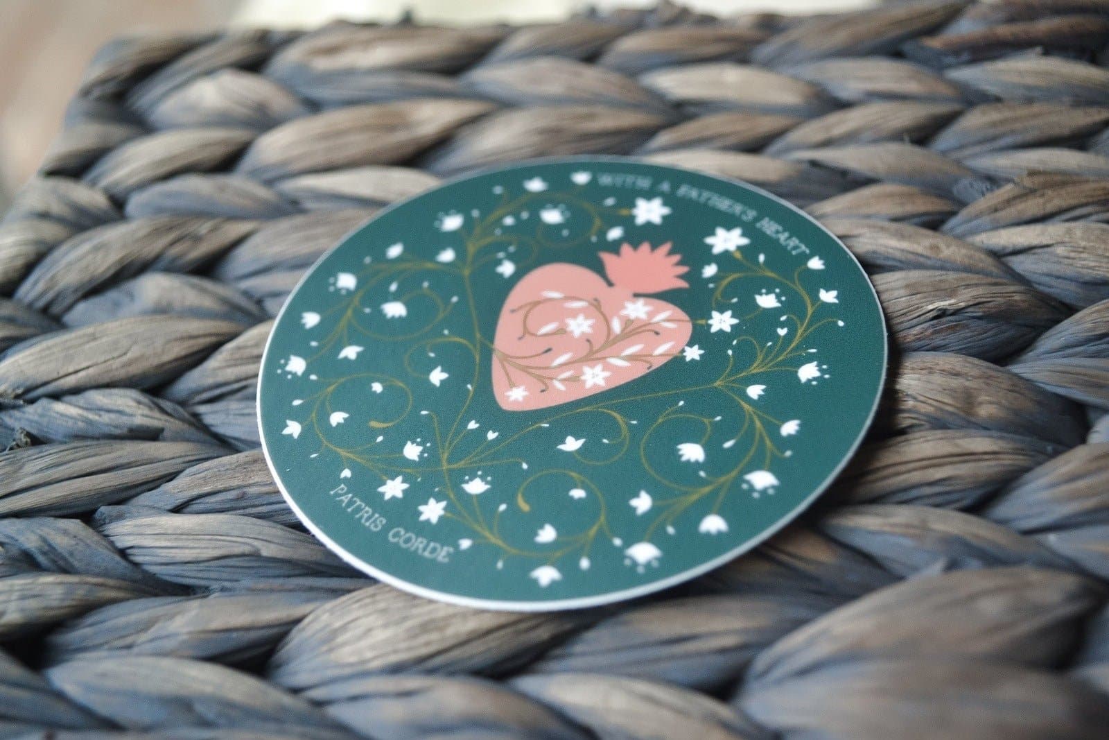 Chaste Heart of St. Joseph Vinyl Sticker