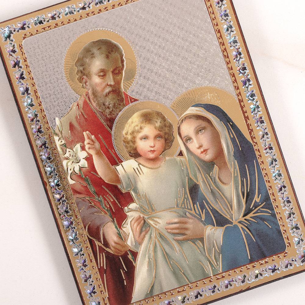 Holy Family Icon Plaque - 5.5"