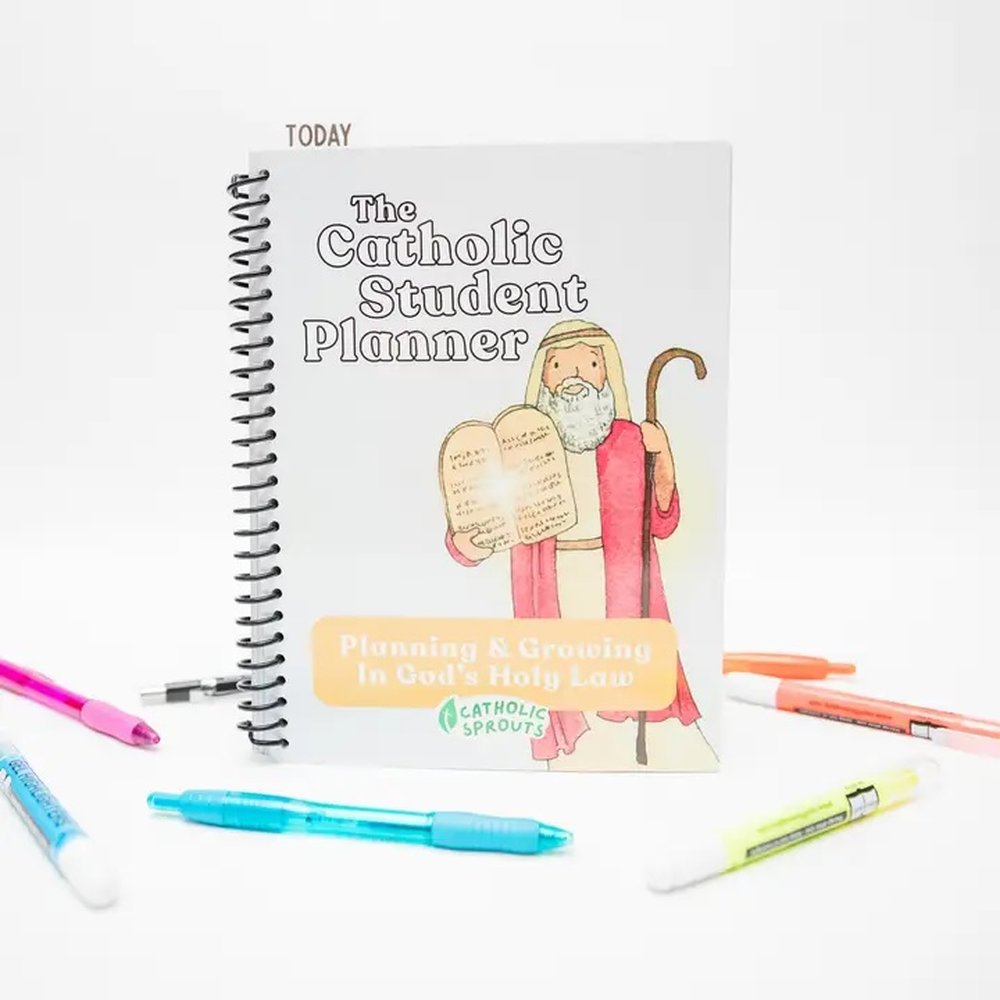 The Catholic Student Planner: Featuring the Ten Commandments