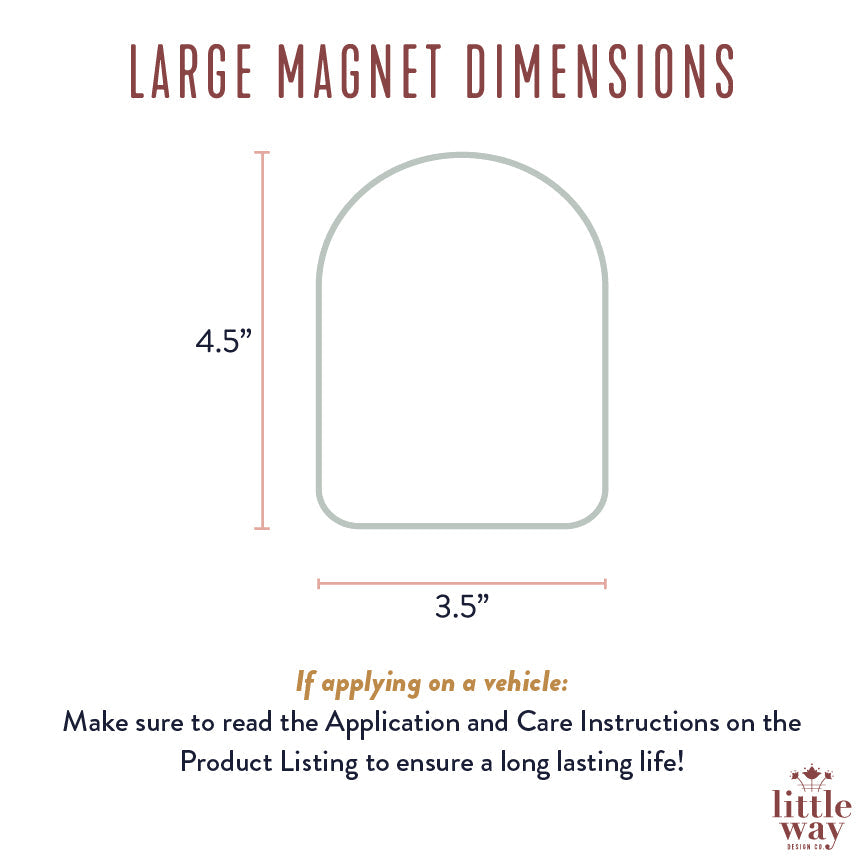 St. Thérèse Little Way to Heaven Catholic Car Magnet