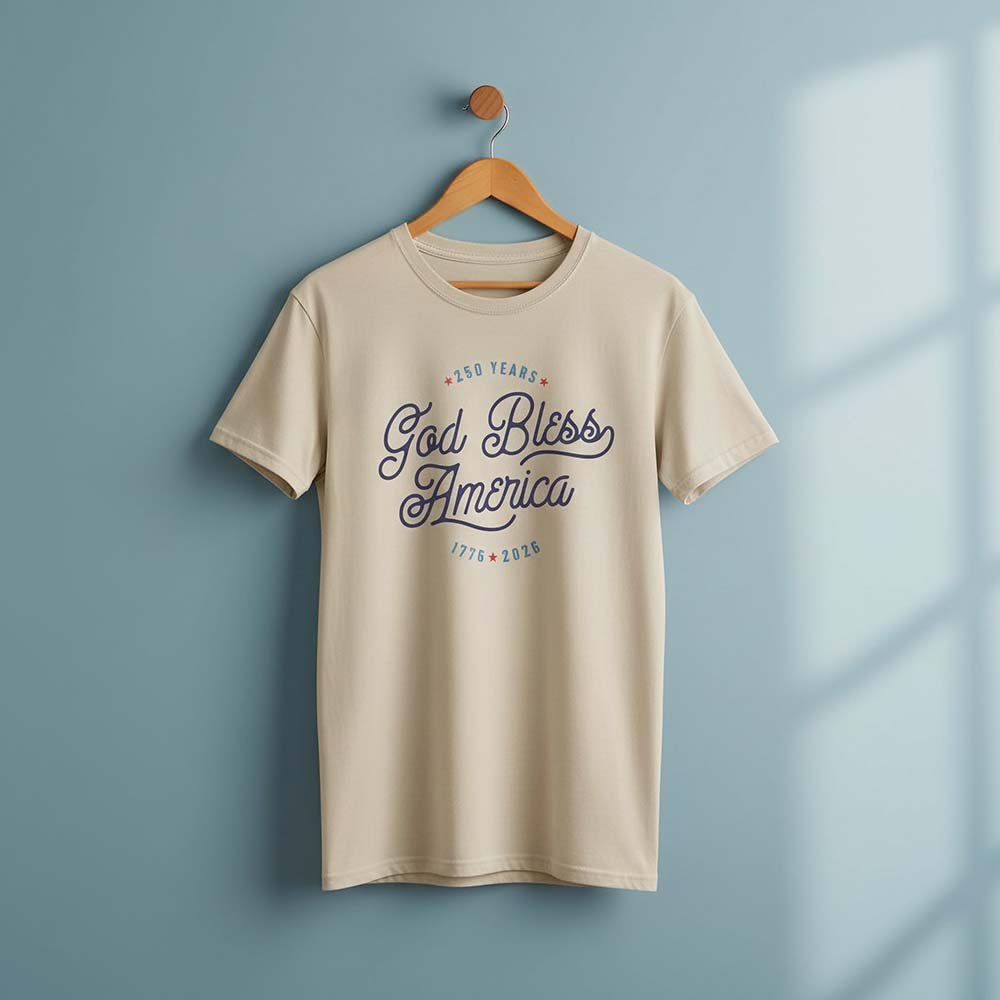 God Bless America 250th Commemorative T-Shirt