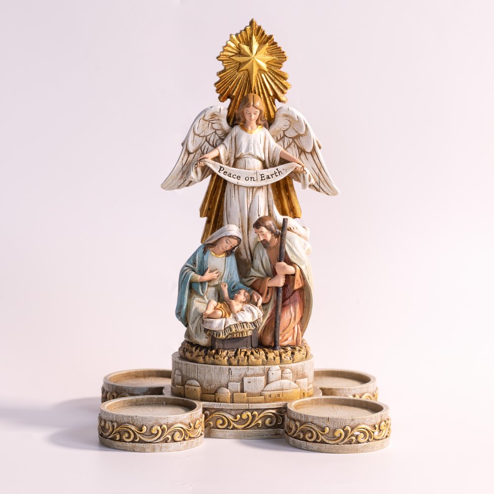 Nativity Votive Advent Candleholder