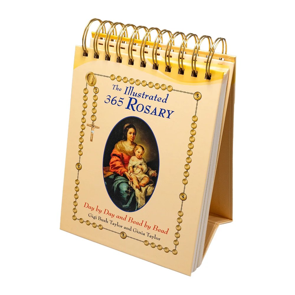 The Illustrated 365 Rosary Day by Day Bead by Bead Flip Book