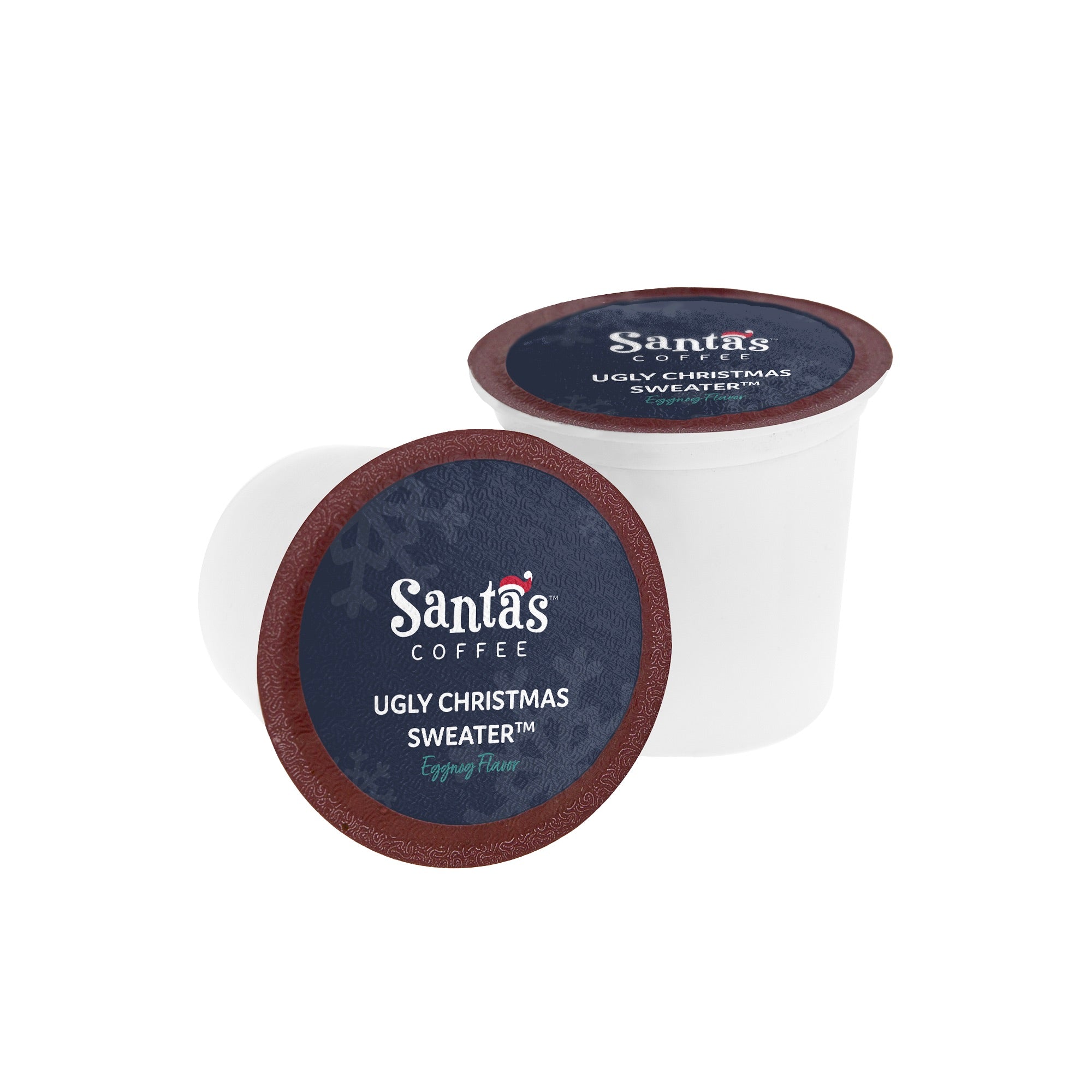 Ugly Christmas Sweater: Santa's Coffee K-cups