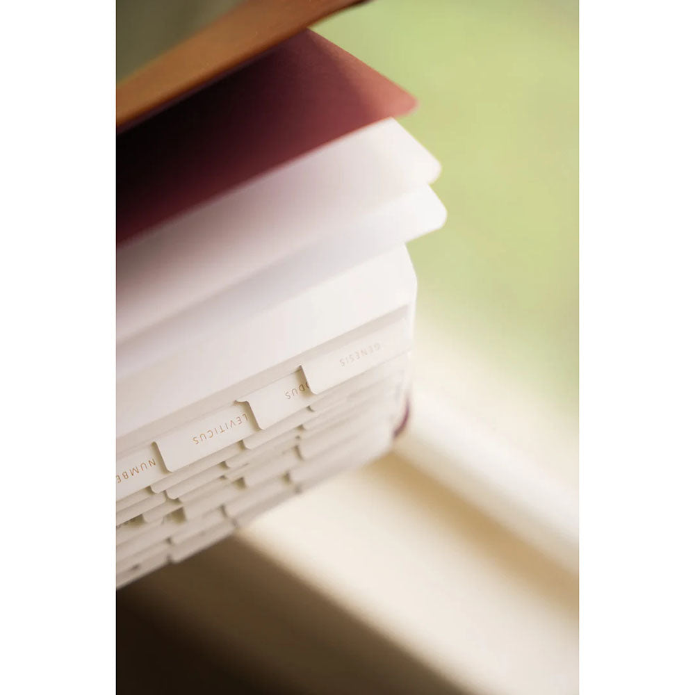 Catholic Bible Tabs - Ivory with Gold Foil Lettering