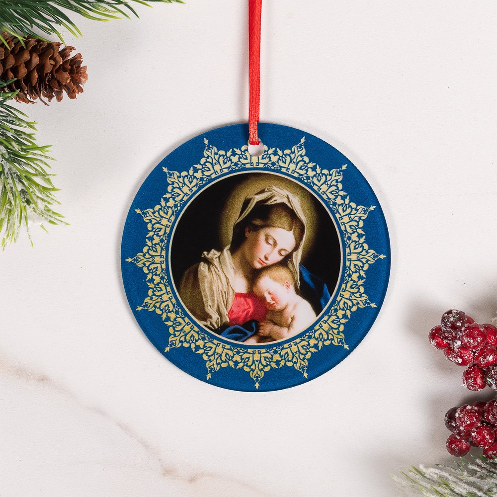 Sassoferrato Madonna & Child Acrylic Ornament