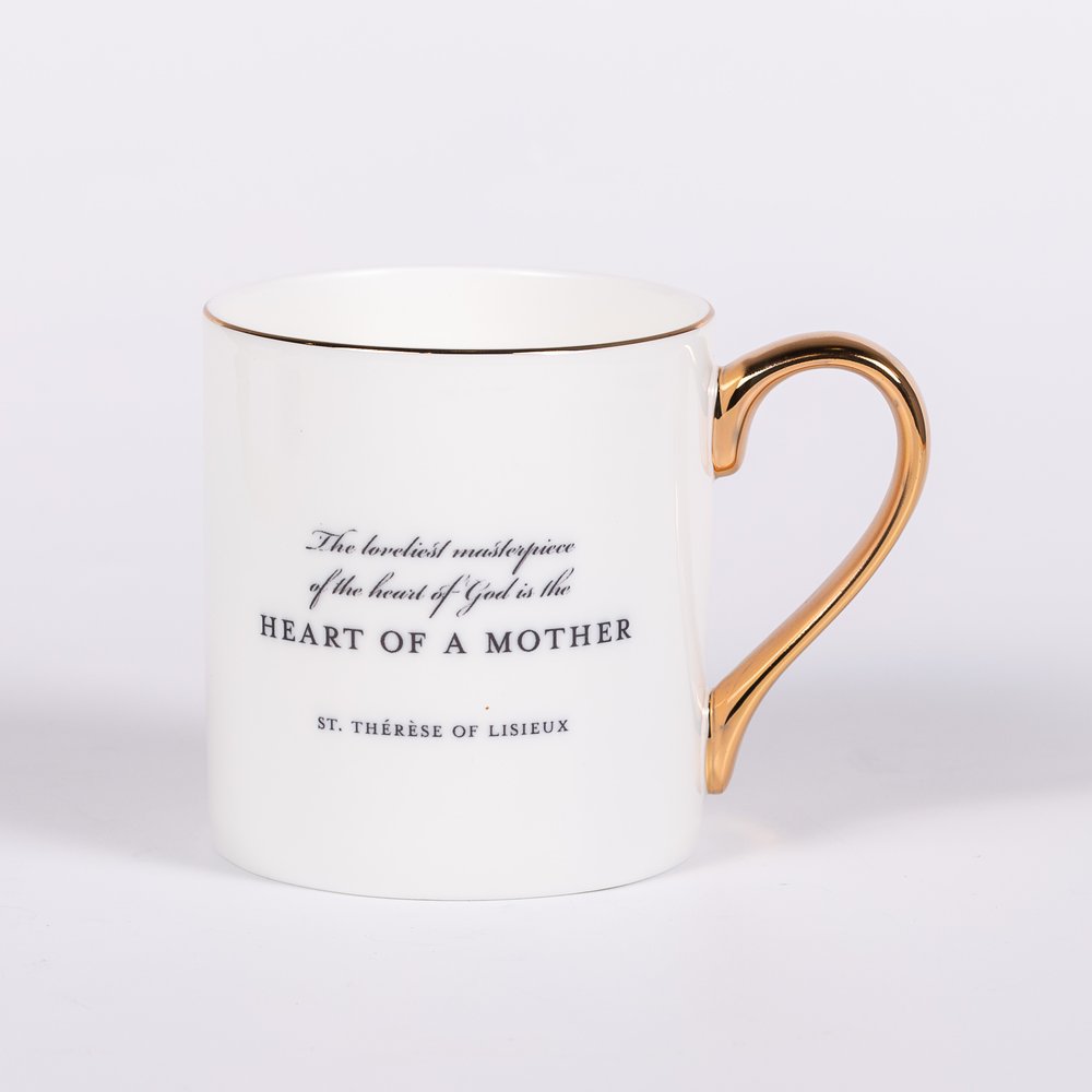 Heart of a Mother St. Thérèse Bone China Mug
