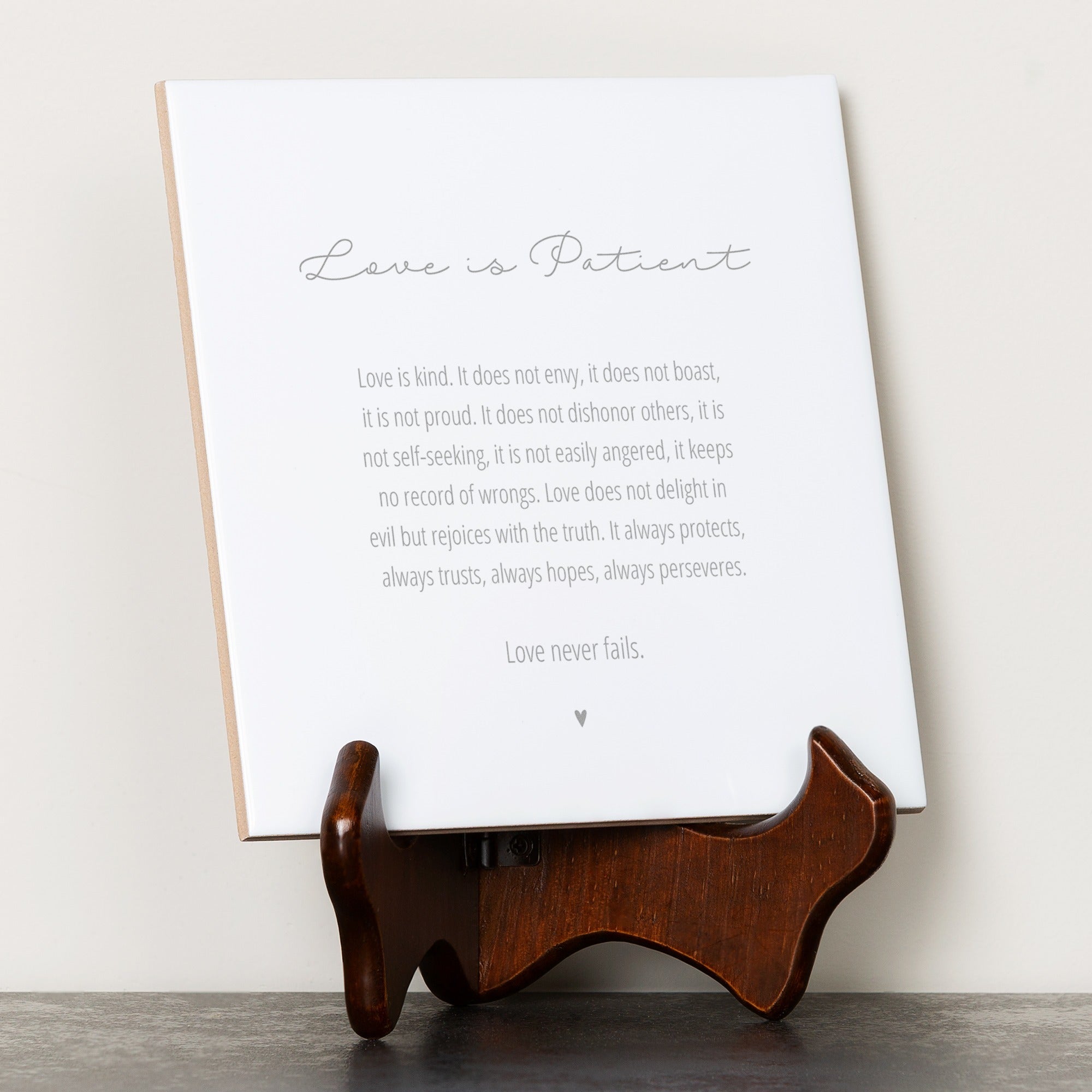 Love Is Patient Tile