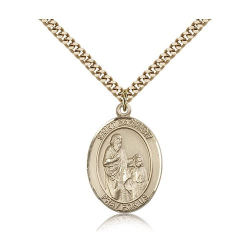 14kt Gold Filled St. Zachary Pendant w/ chain