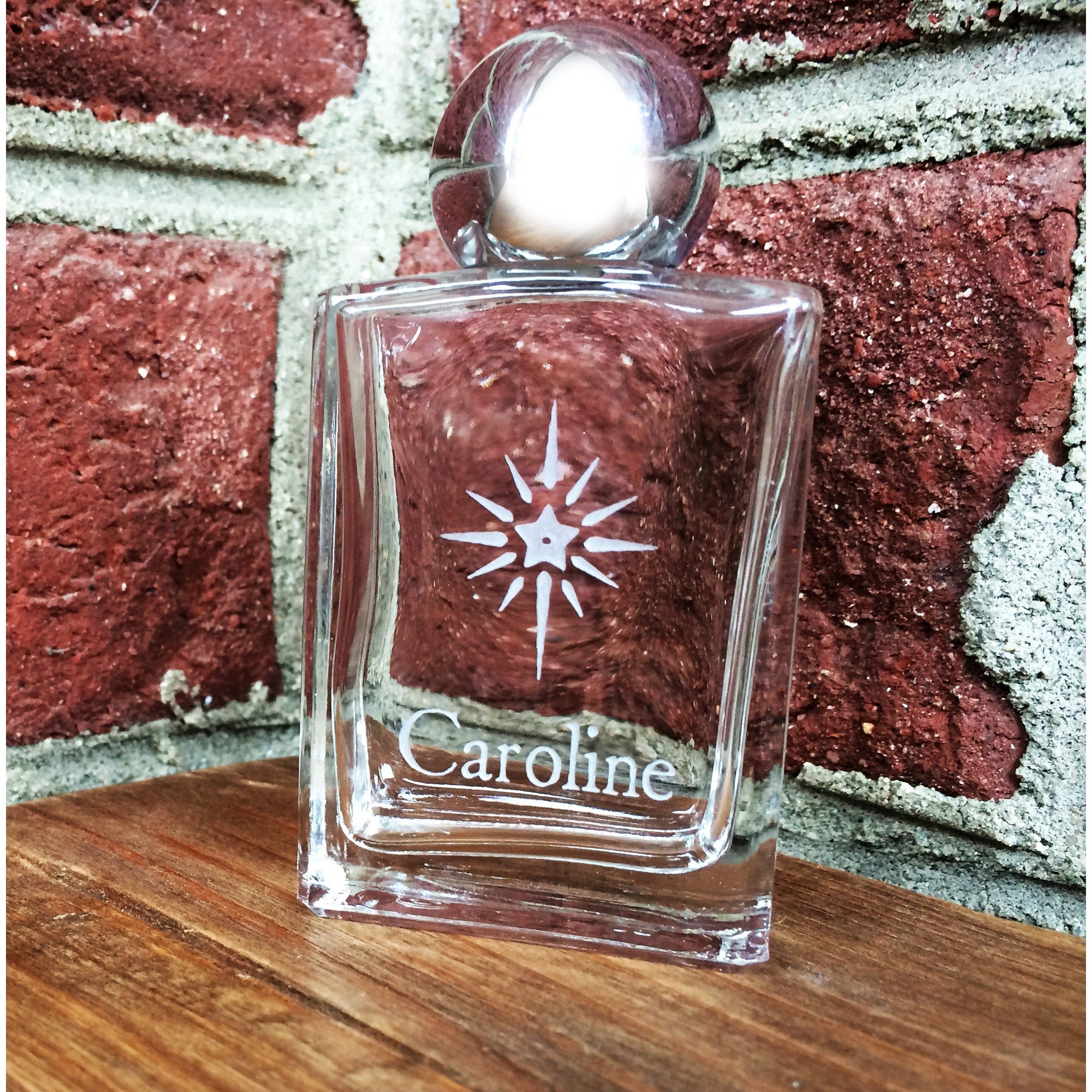 Personalized Christmas Star Holy Water Bottle