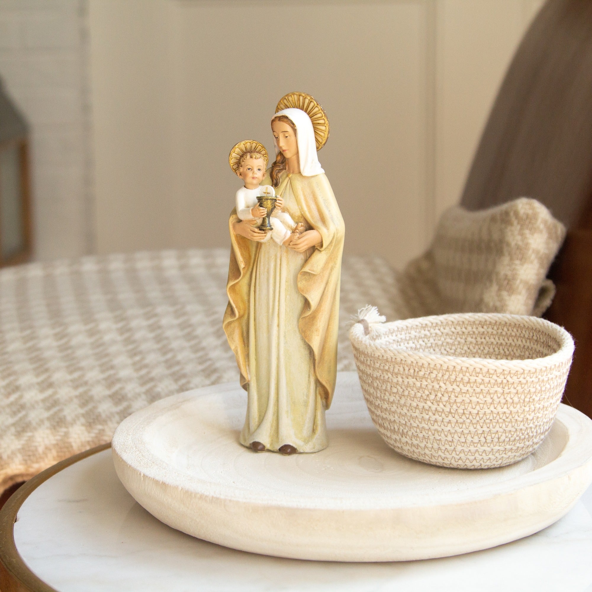 Our Lady of the Blessed Sacrament Statue - 8"