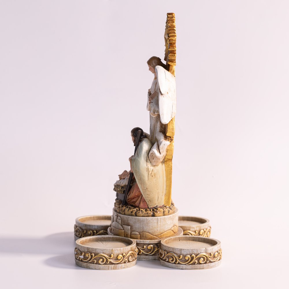 Nativity Votive Advent Candleholder