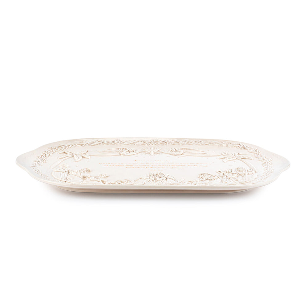 A Child is Born Nativity Platter - 18"