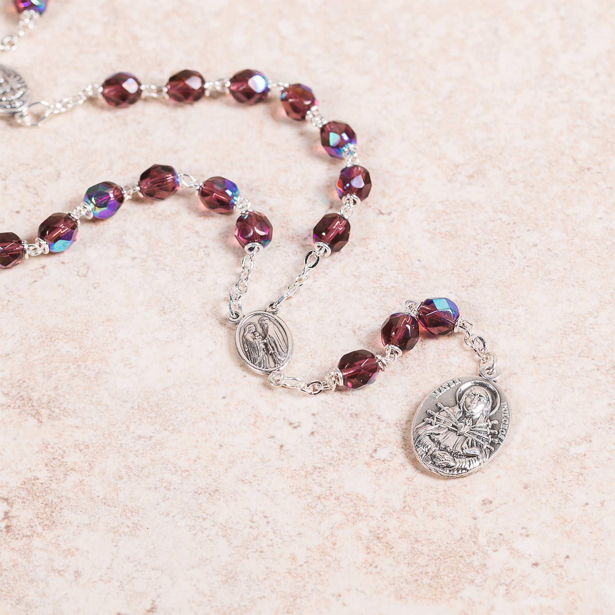 Dark Amethyst Seven Sorrows Chaplet
