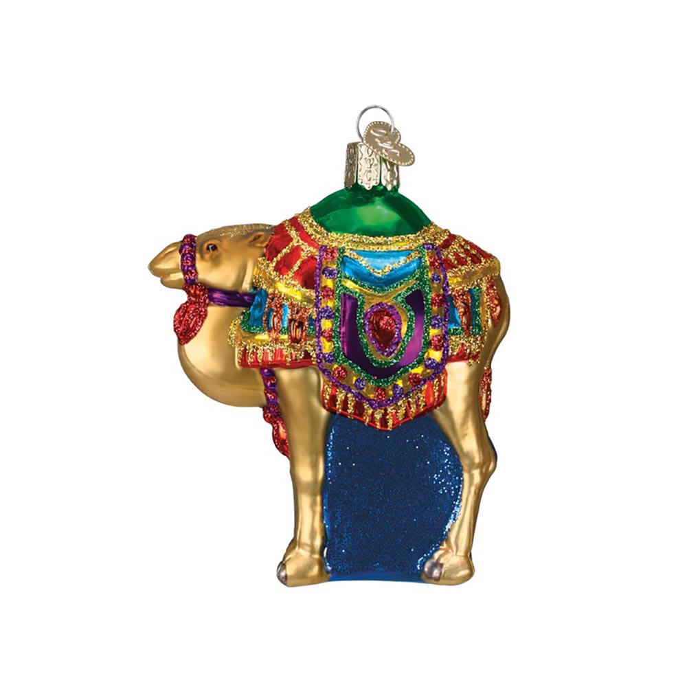 Magi's Camel Blown Glass Ornament