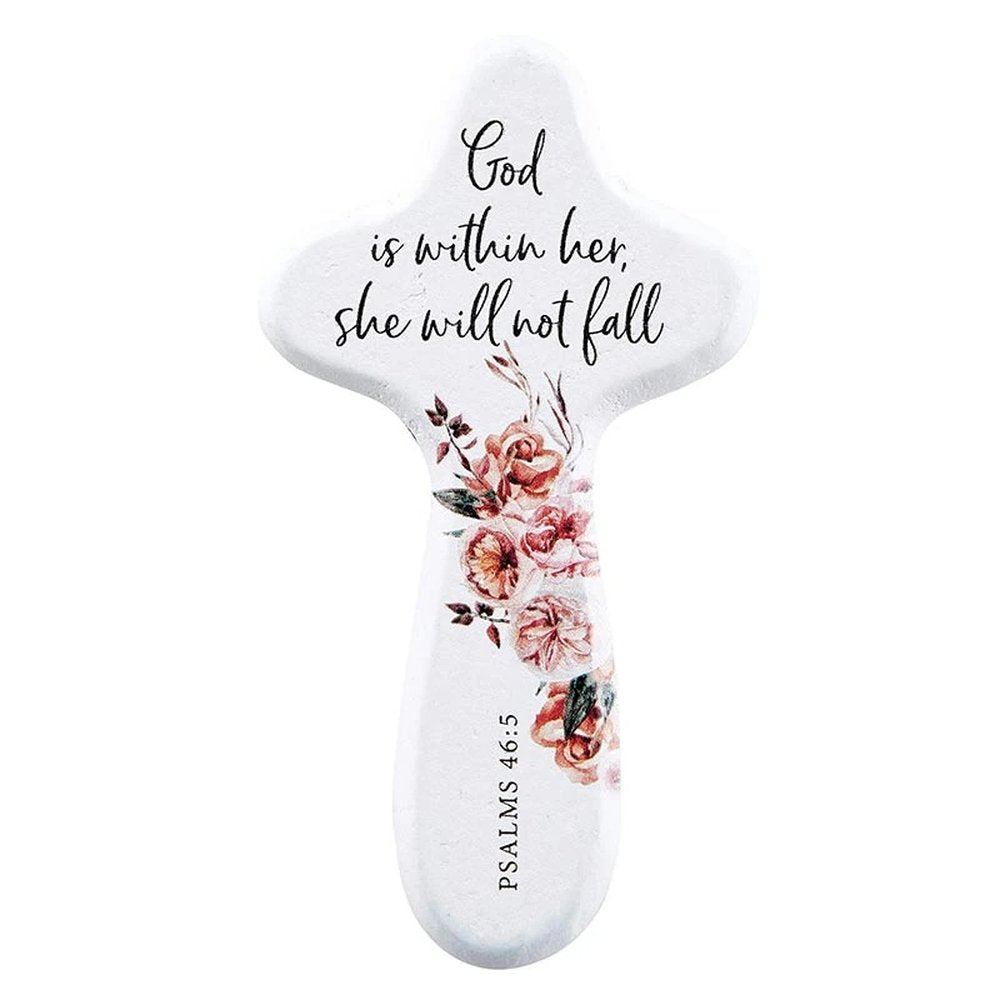 God Is Within Her Comfort Cross