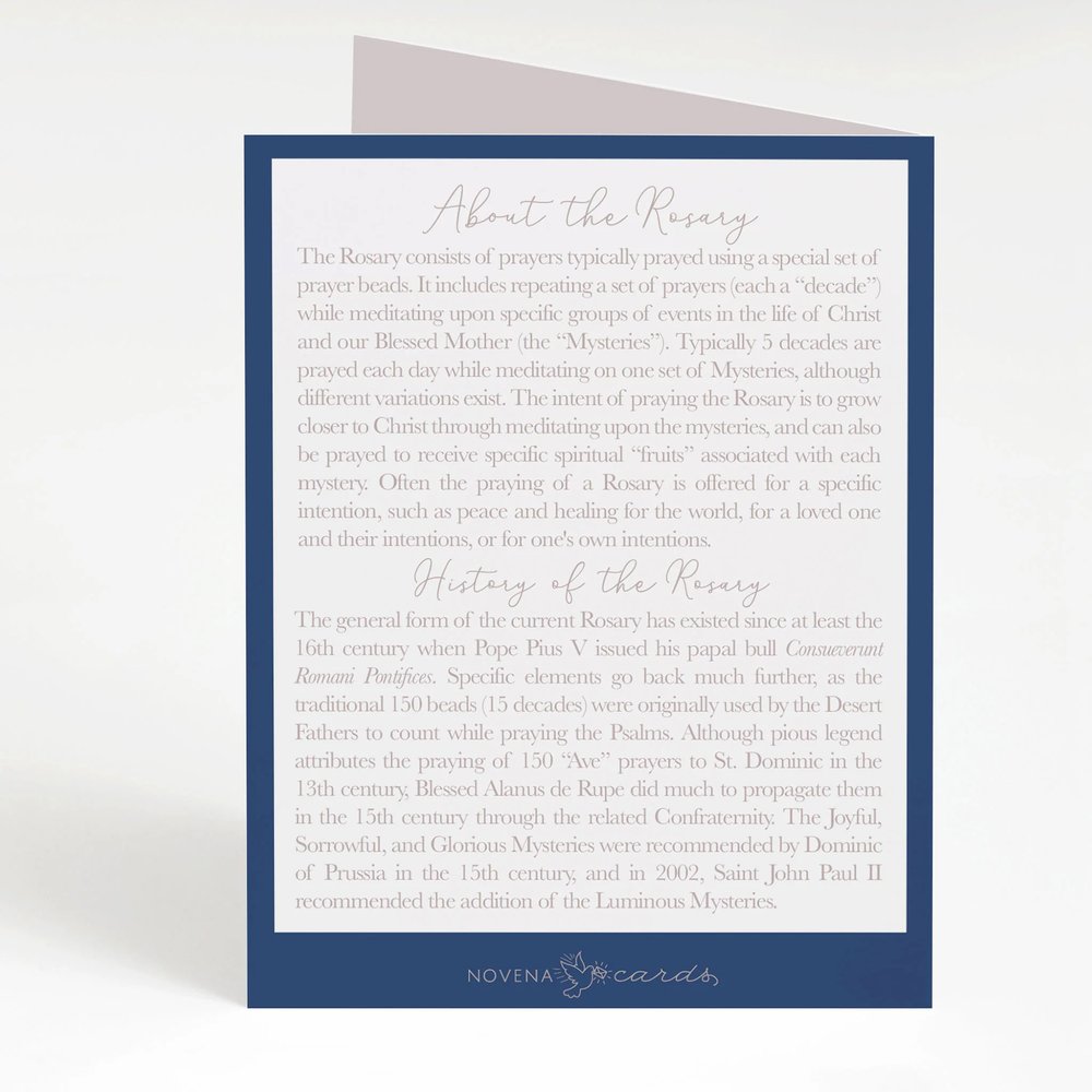 I Prayed a Rosary for You Greeting Cards (Variety 4 Pack)