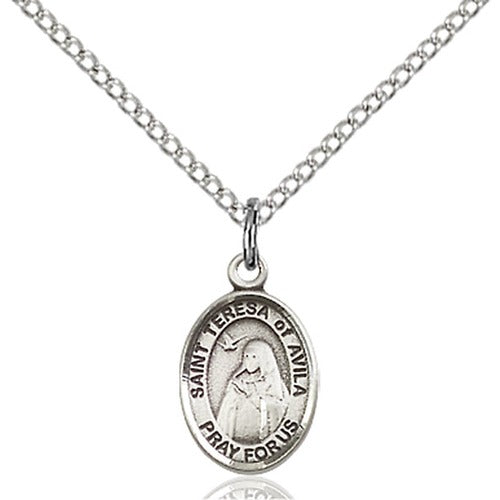 Sterling Silver St. Teresa of Avila Petite Pendant