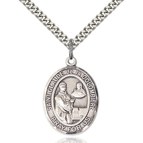 Sterling Silver St. Claude de la Colombiere Pendant