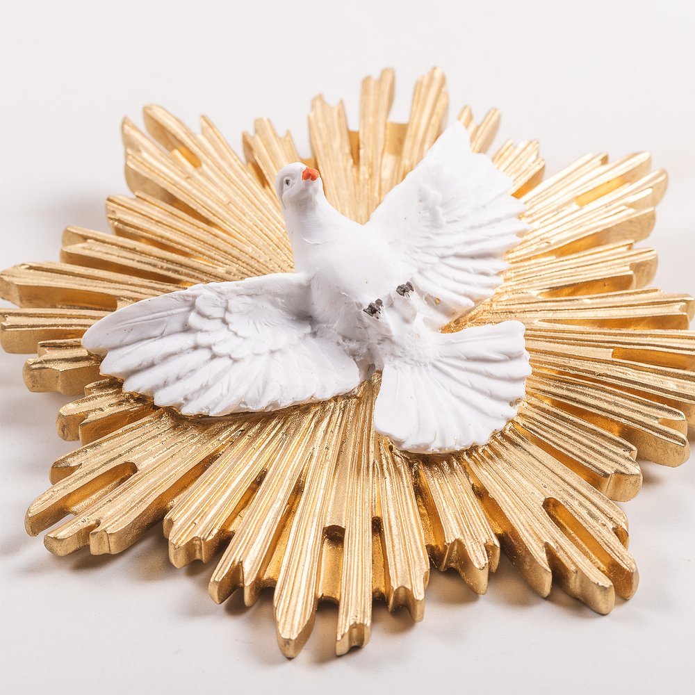 Holy Spirit Dove Wall Plaque - 7.5" x 7.5"