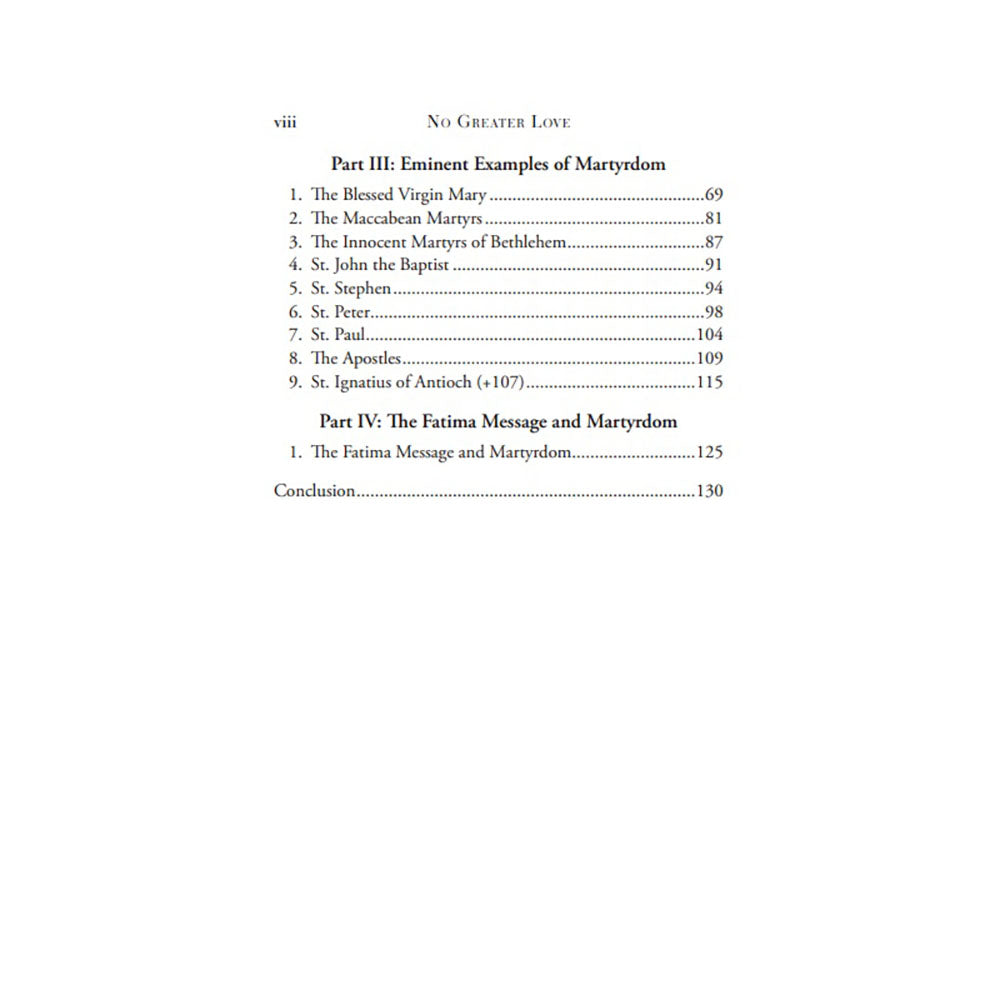 No Greater Love: The True Meaning of Martyrdom