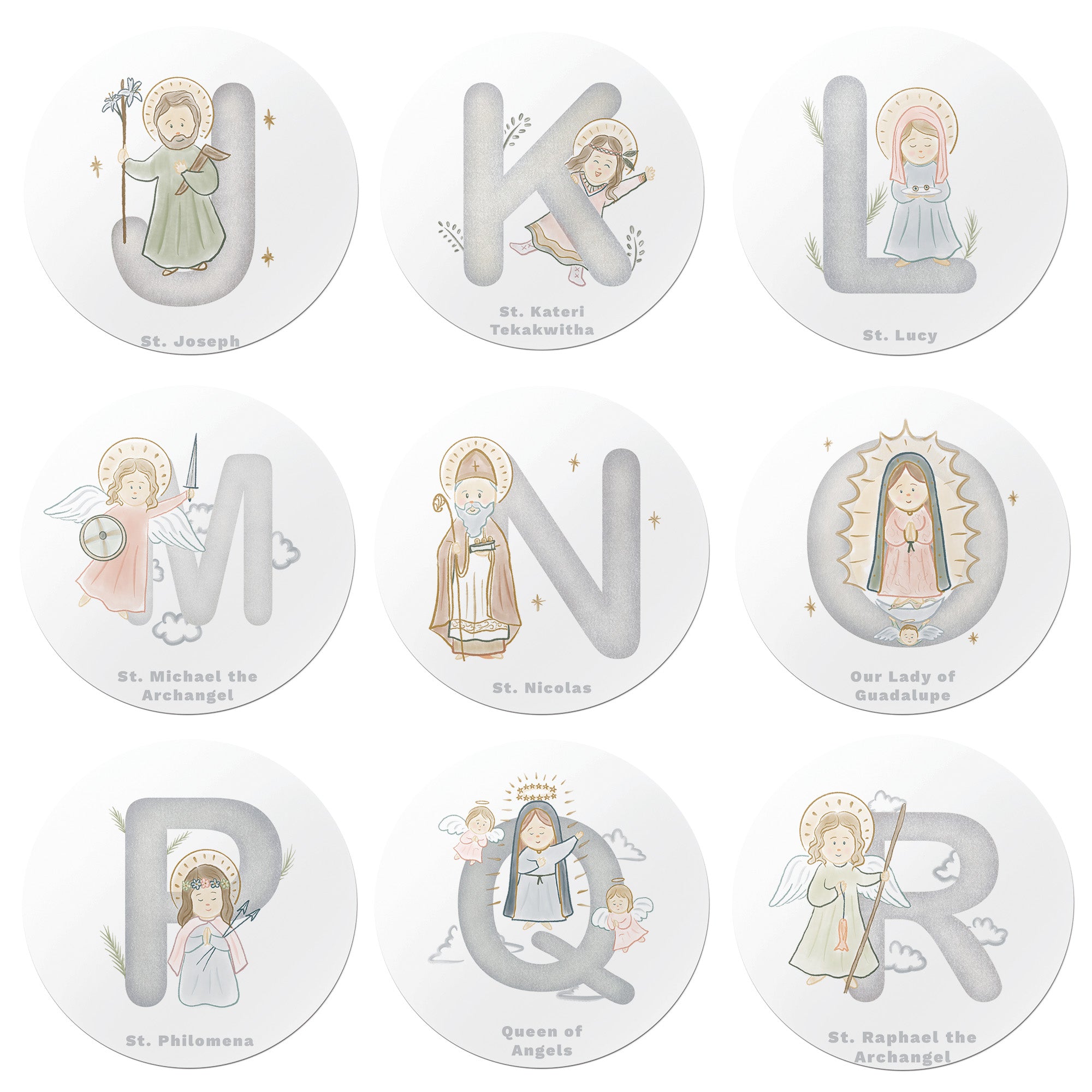 Saints Alphabet Magnet Set