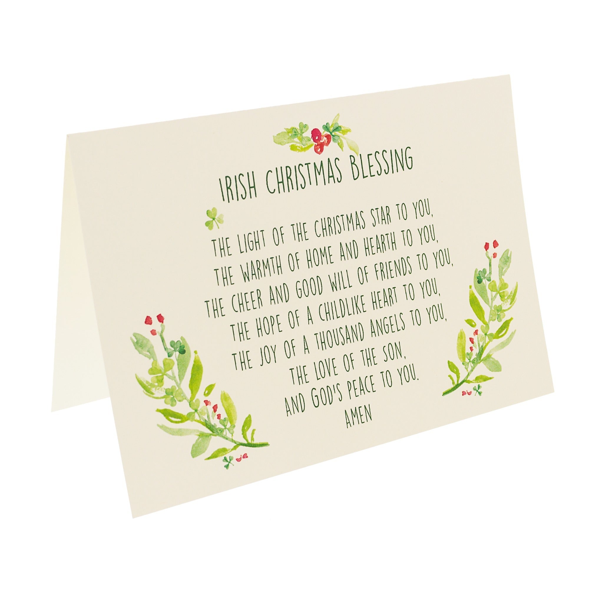Irish Christmas Blessing Greeting Cards - Set of 20
