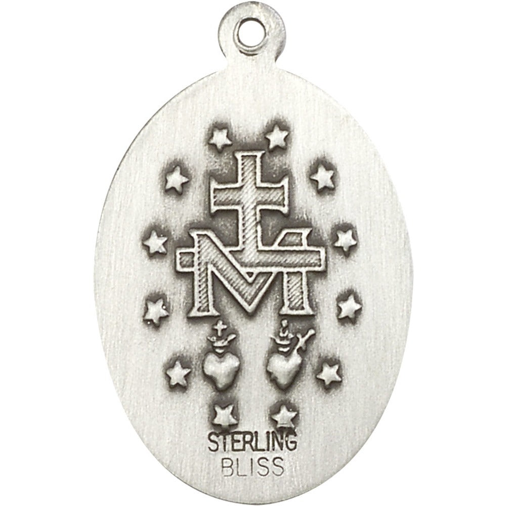 Sterling Silver Miraculous Pendant - 2511346