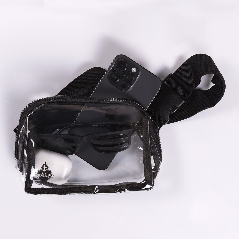 Sacred Heart of Jesus Clear Stadium Belt Bag