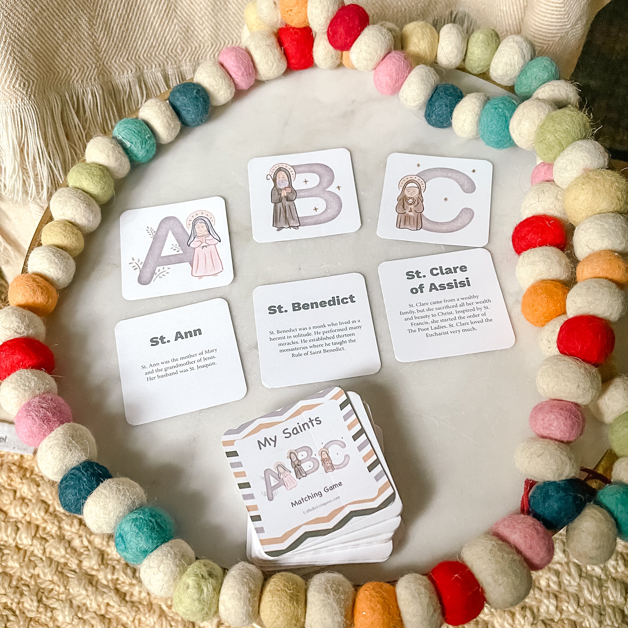 My Saints ABC Matching Game