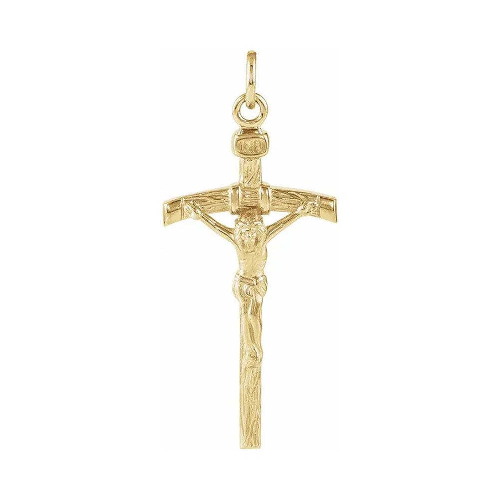 14kt Yellow Pendant Crucifix in Solid Gold