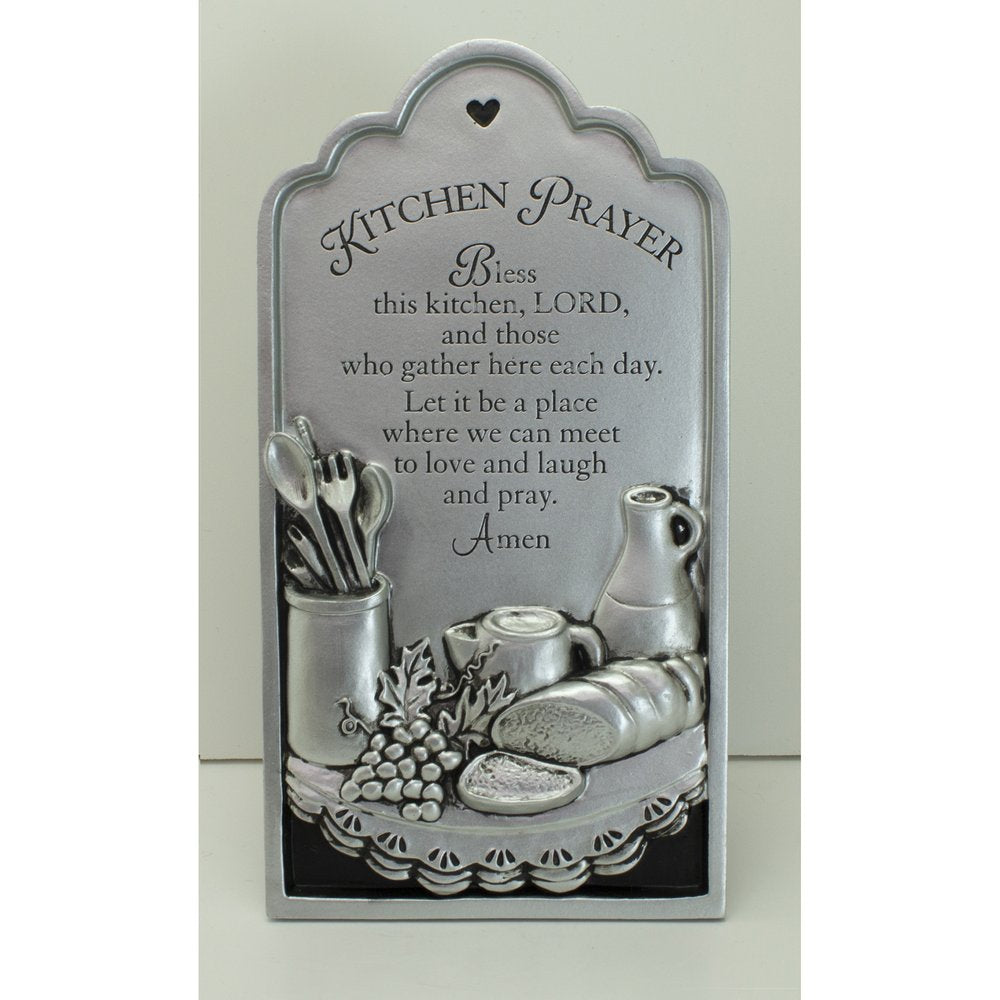Scalloped Kitchen Prayer Plaque - 8"