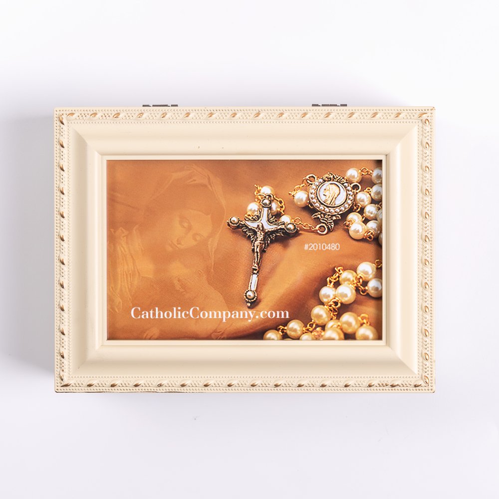 First Communion Frame Music Box - Girl