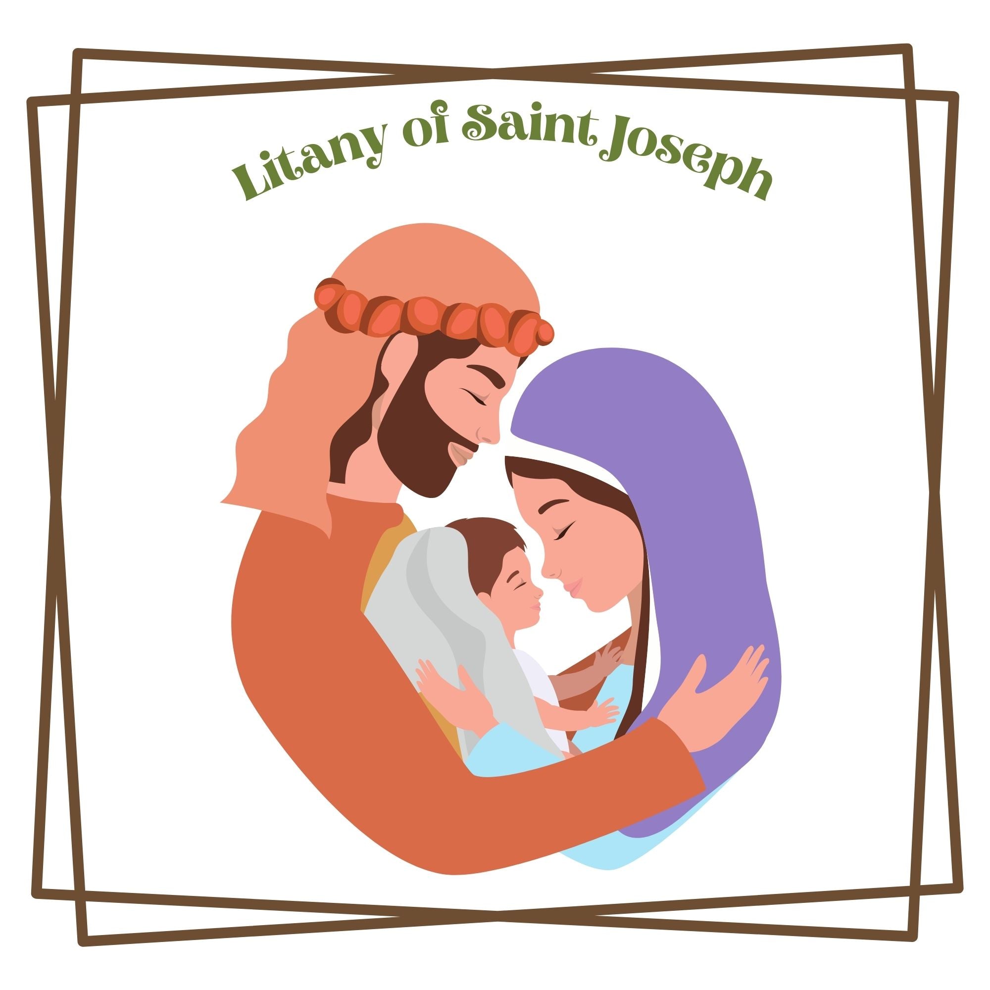 Litanies for Littles: The Most Blessed Virgin Mary and Saint Joseph