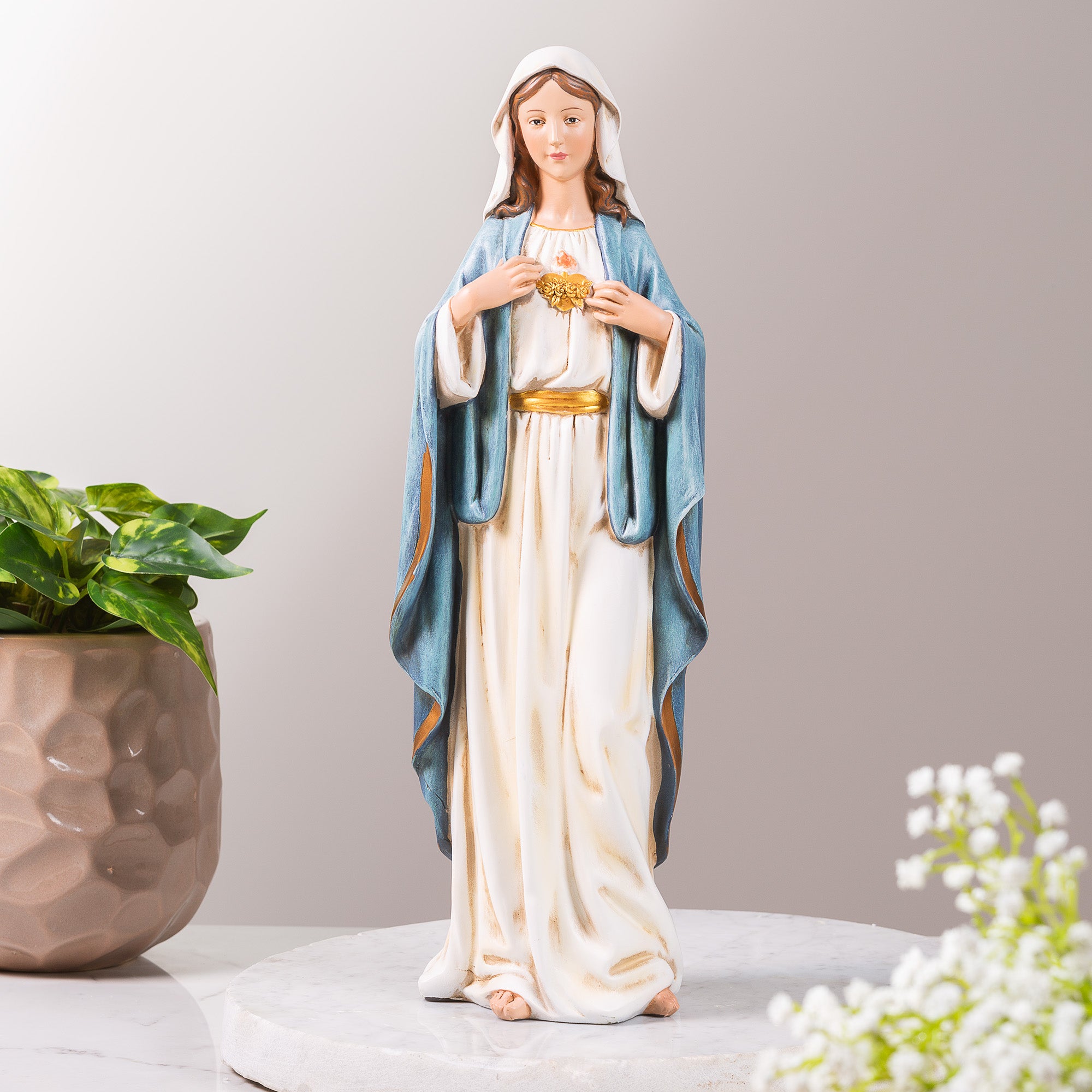 Immaculate Heart of Mary 17" Statue