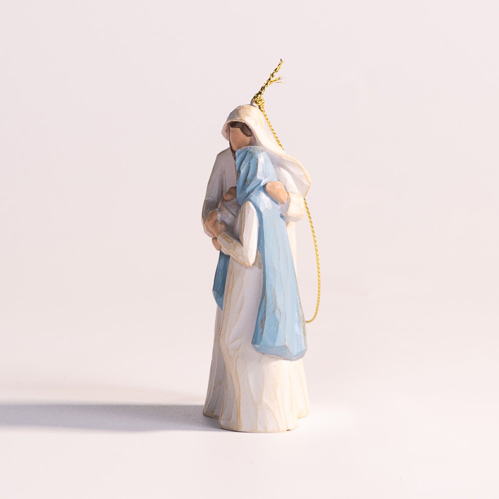 Contemporary Holy Family Ornament - 4"