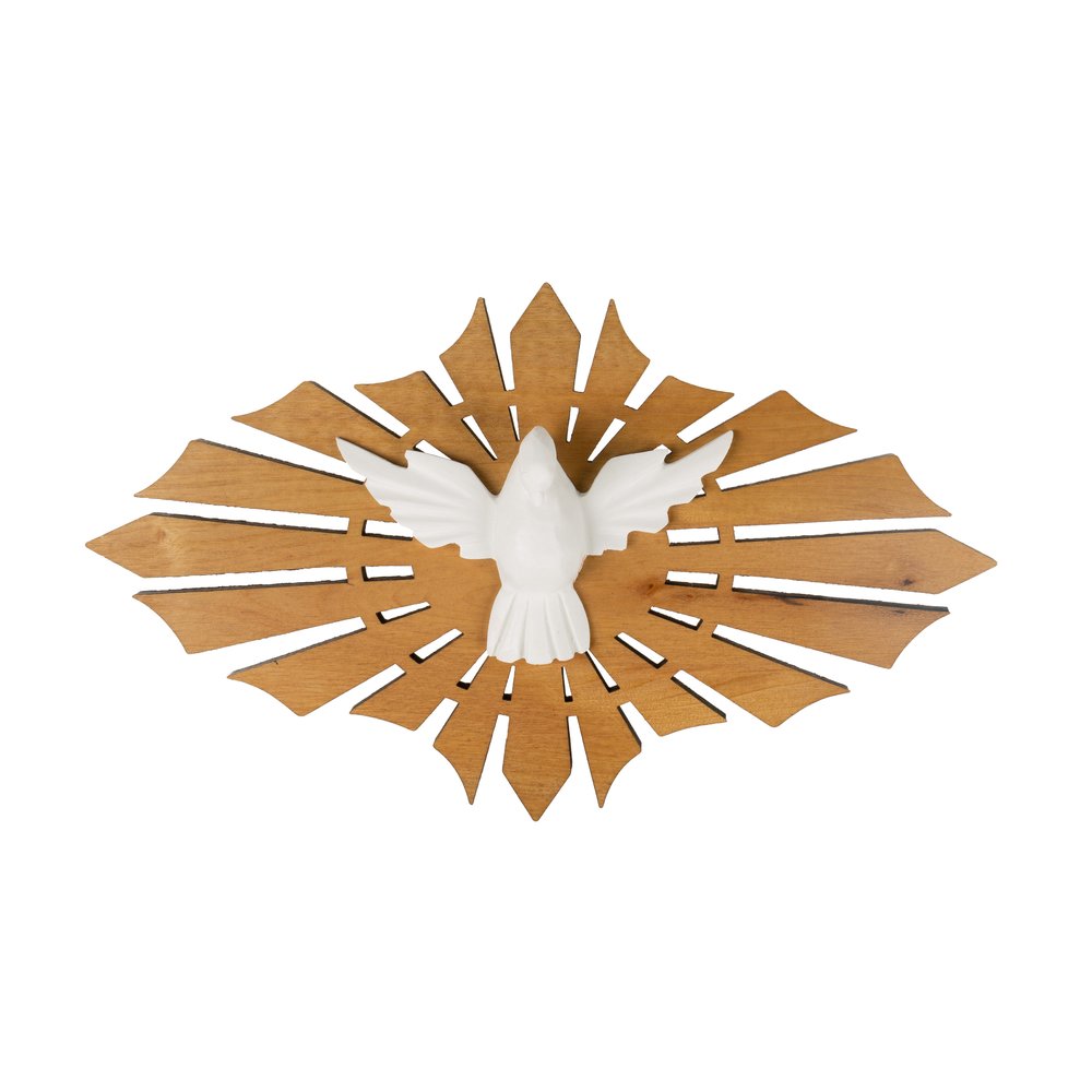 Dove & Rays Holy Spirit Wall Plaque - 10"