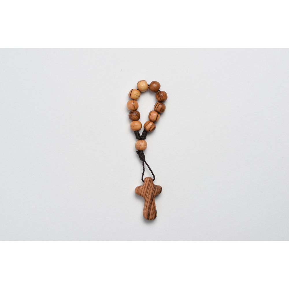 Olive Wood Decade Rosary with Comfort Cross