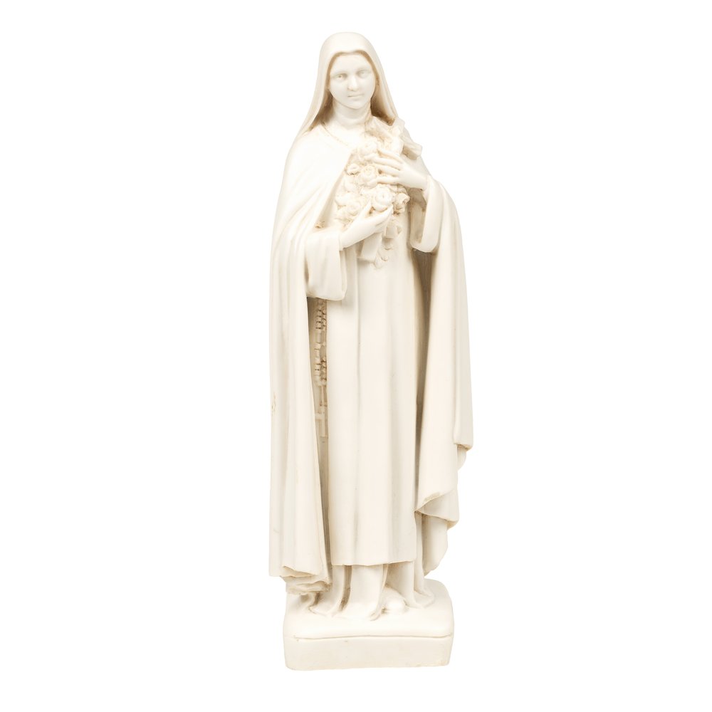 Ivory Finish St. Therese Statue - 6"