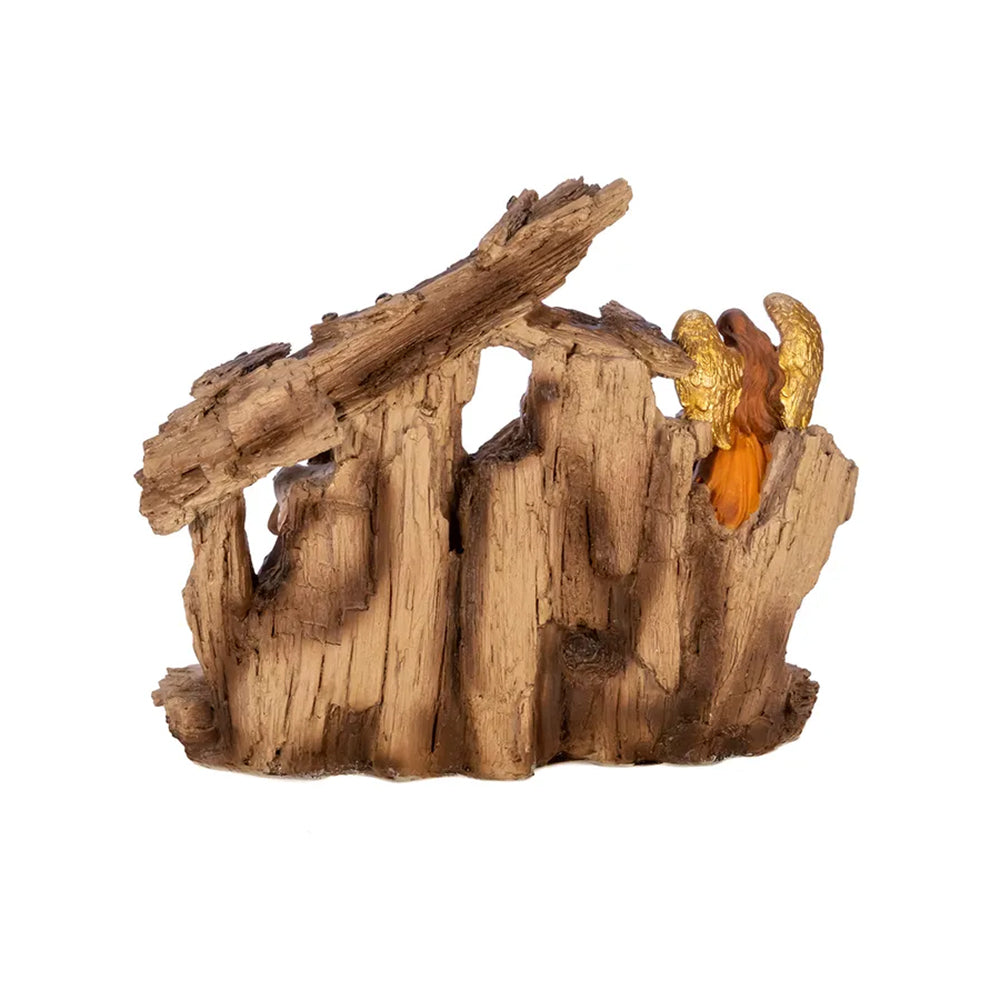 Driftwood Nativity Centerpiece - 7"