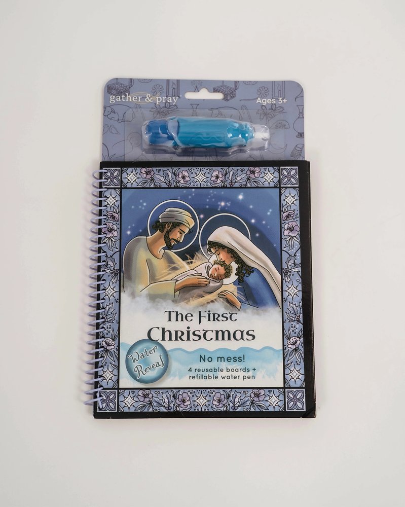 The First Christmas Water Reveal Activity Book for Kids