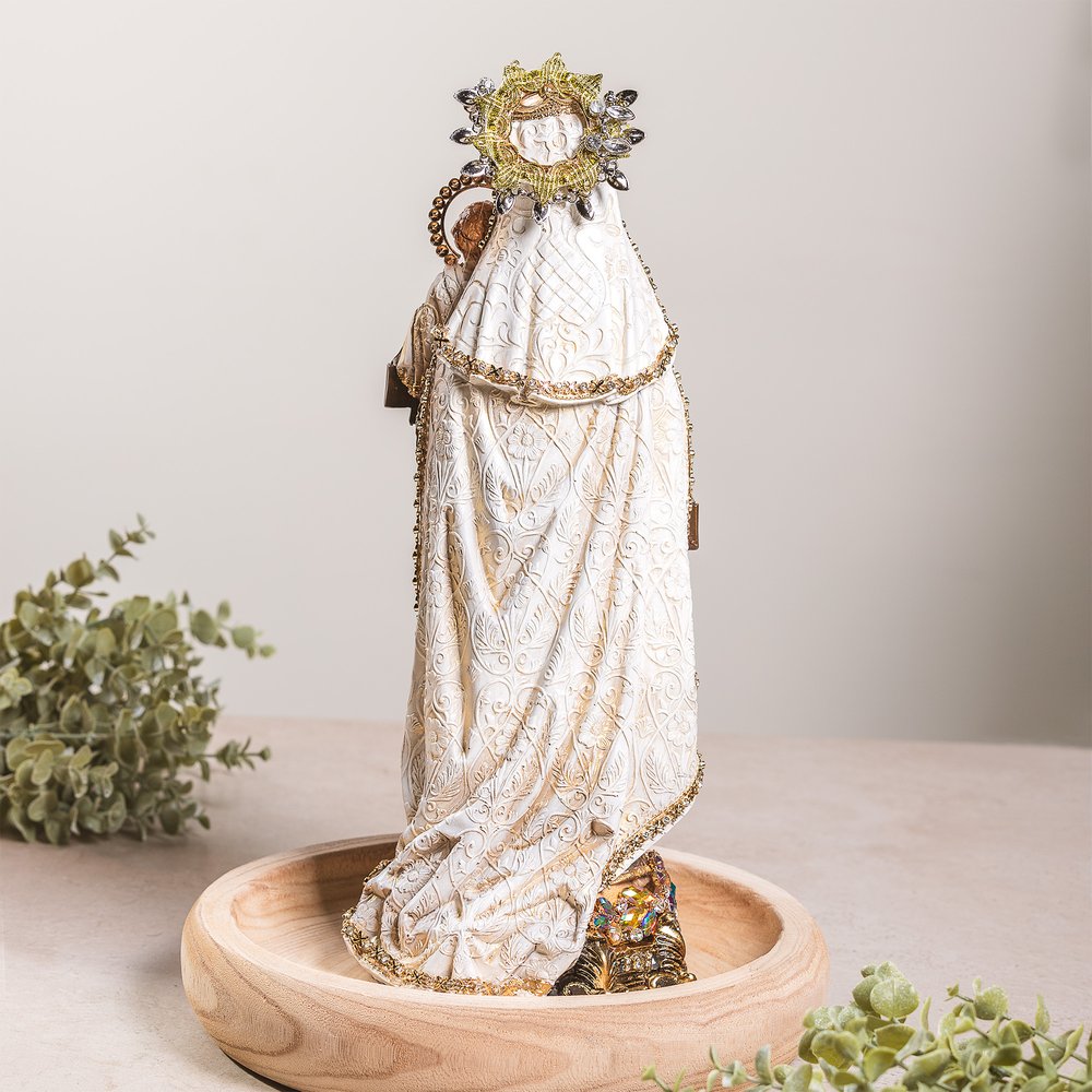 Jeweled Our Lady of Mt. Carmel Statue - 16"