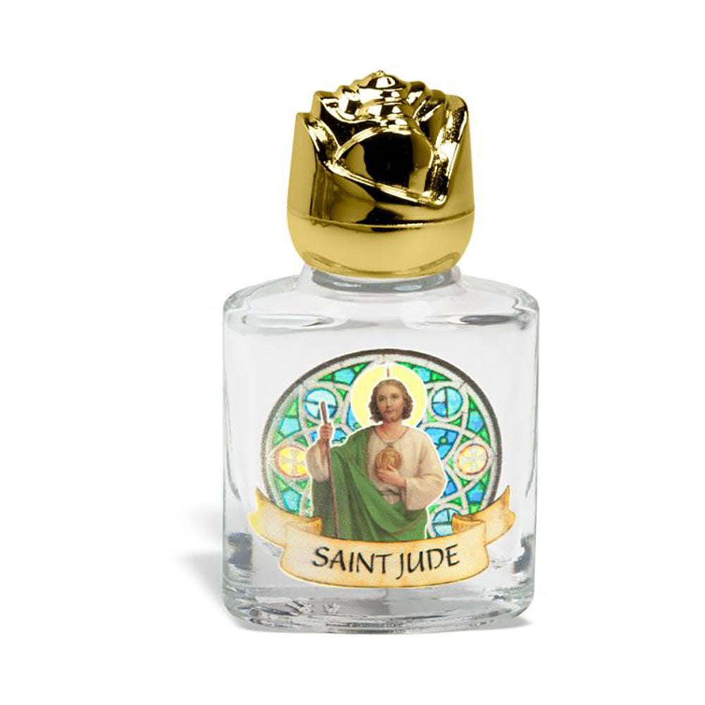 St. Jude Stained Glass Window Holy Water Bottle