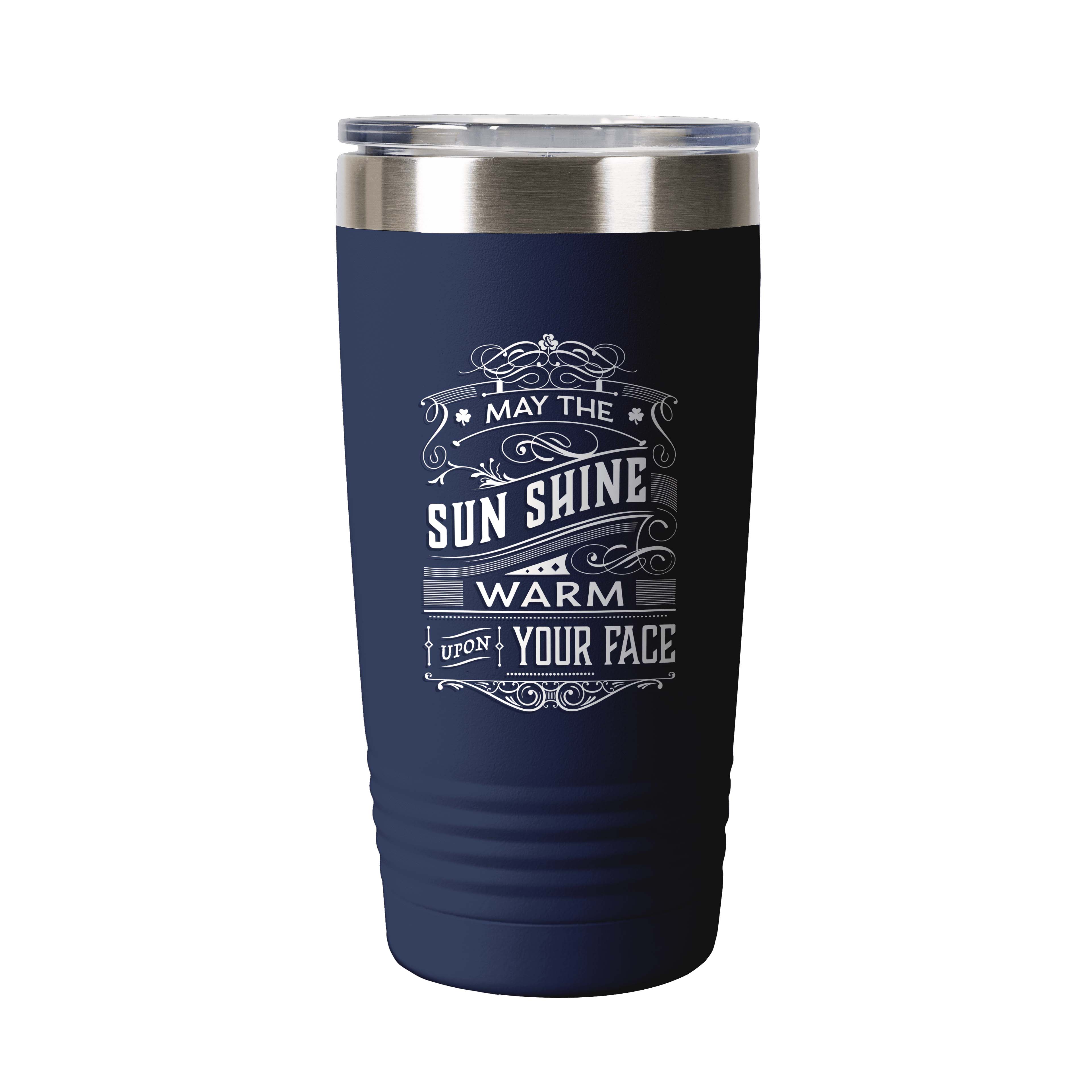 Thank God For Coffee Sun Shine Warm Blue Tumbler