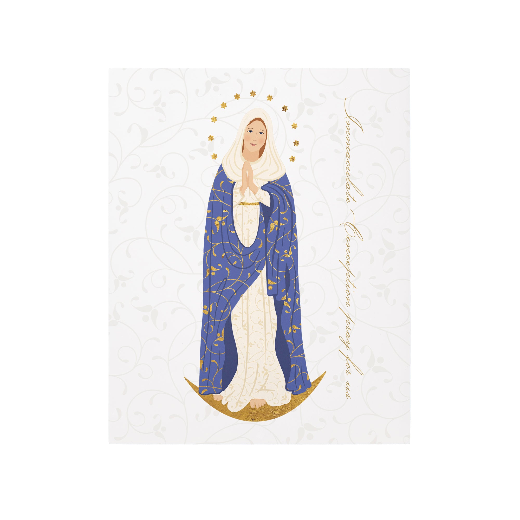 Immaculate Conception Toile Art Plaque - 8" x 10"