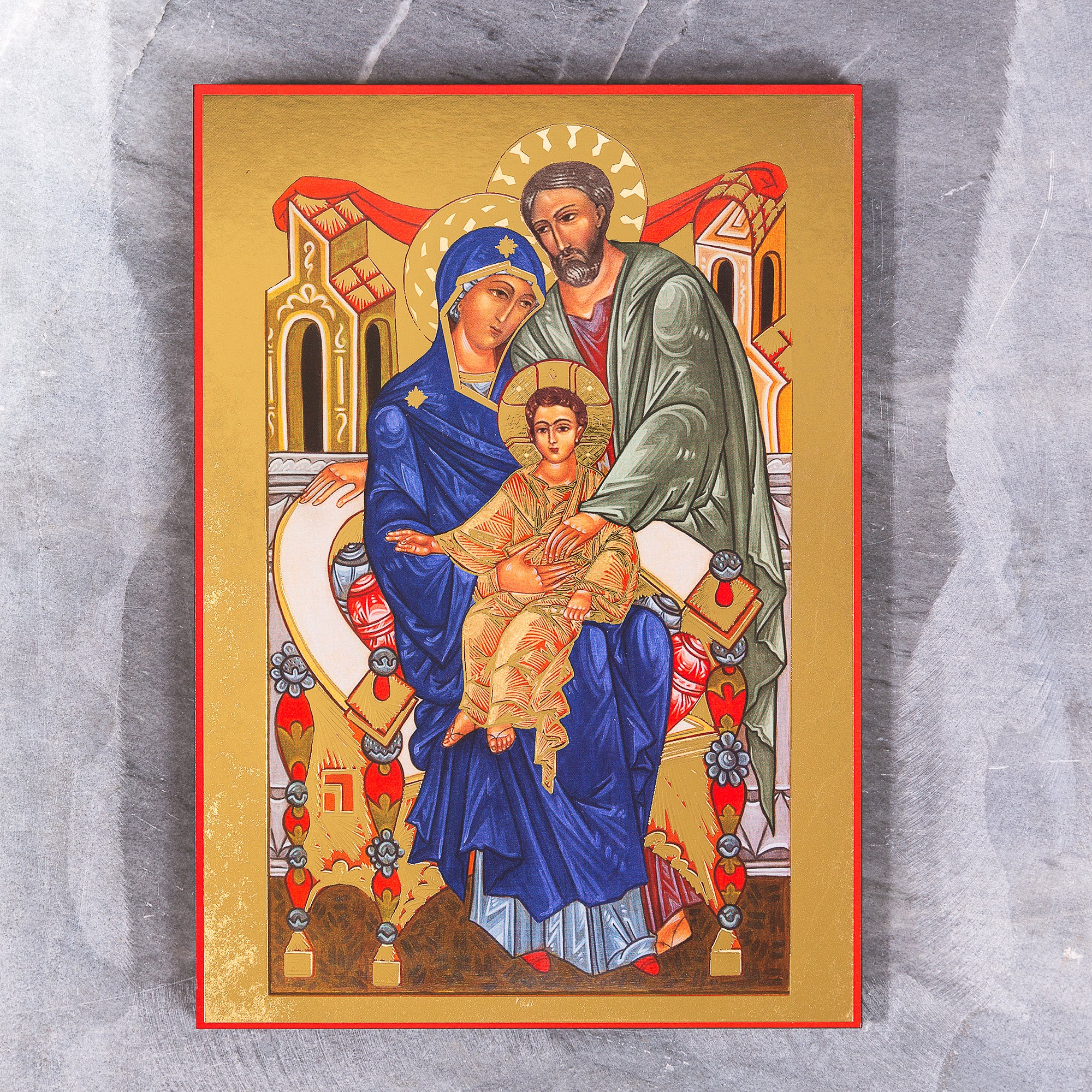 Holy Family Wood Icon