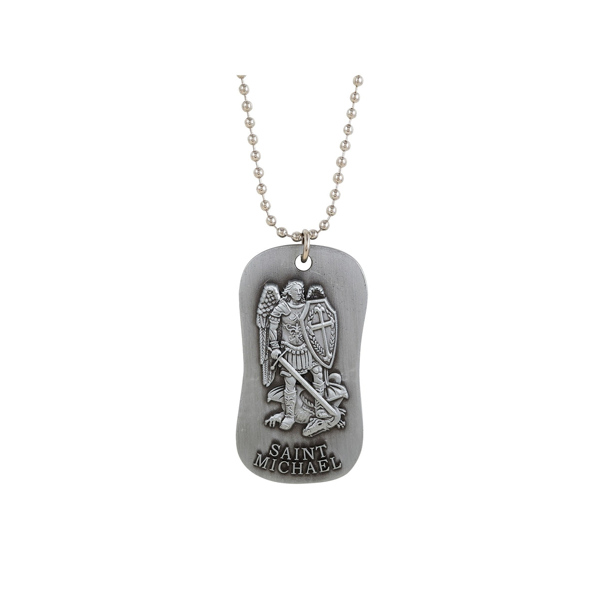 St. Michael the Protector Dog Tag Necklace